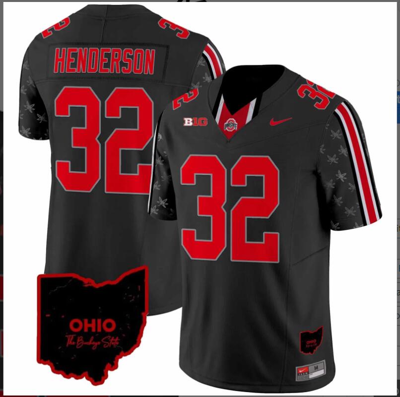 Men Ohio State Buckeyes 2024 Home Patch Vapor Limited NCAA jerseys